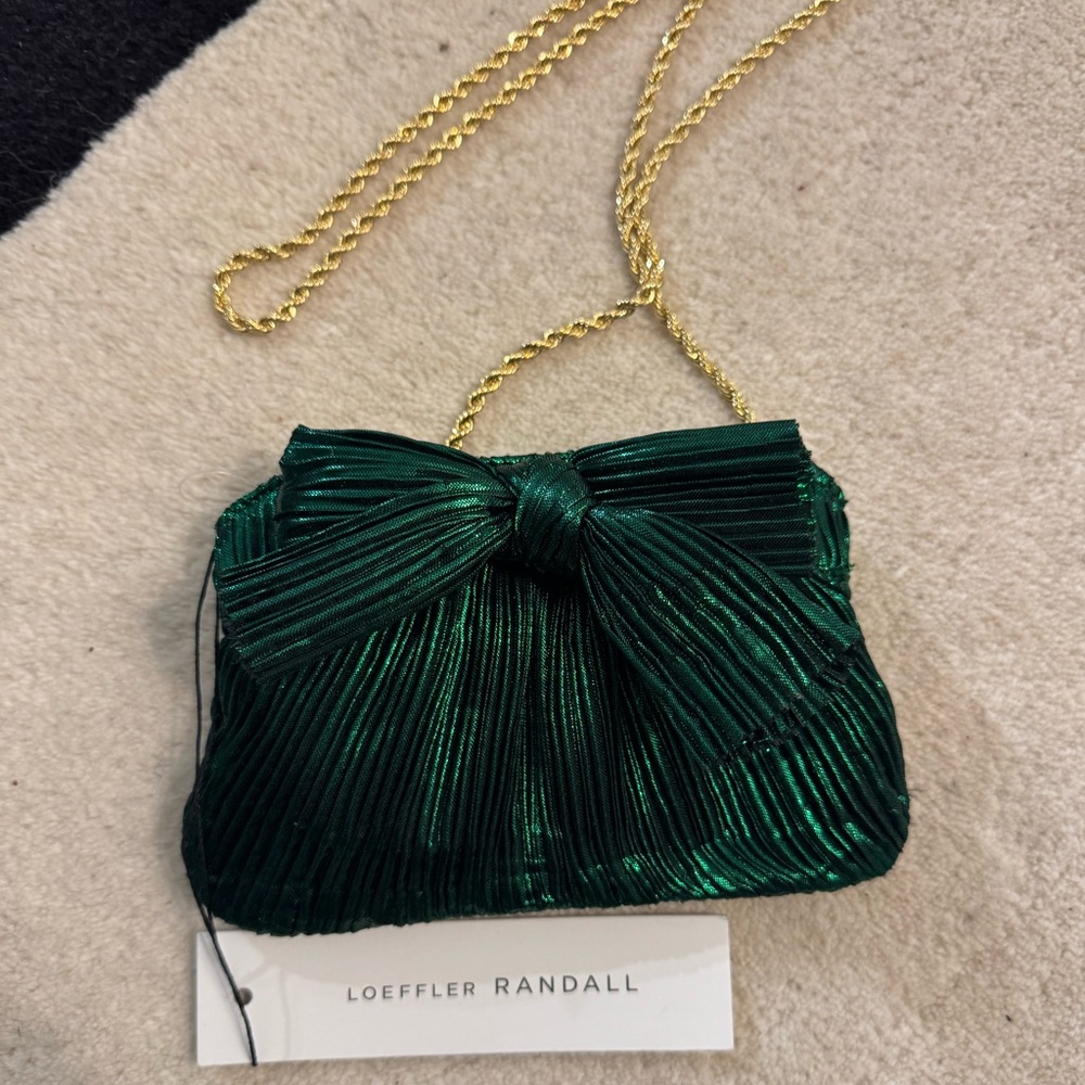 Loeffler RANDALL mimics bow clut evening bag